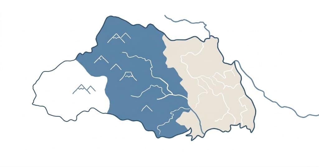 埼玉西北エリアの地図イラスト