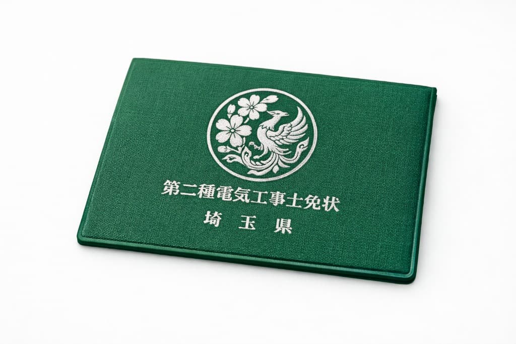 国家資格証:第二種電気工事士の免状