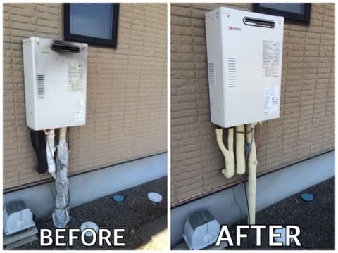 石油ボイラー交換の施工事例(工事前・工事後)